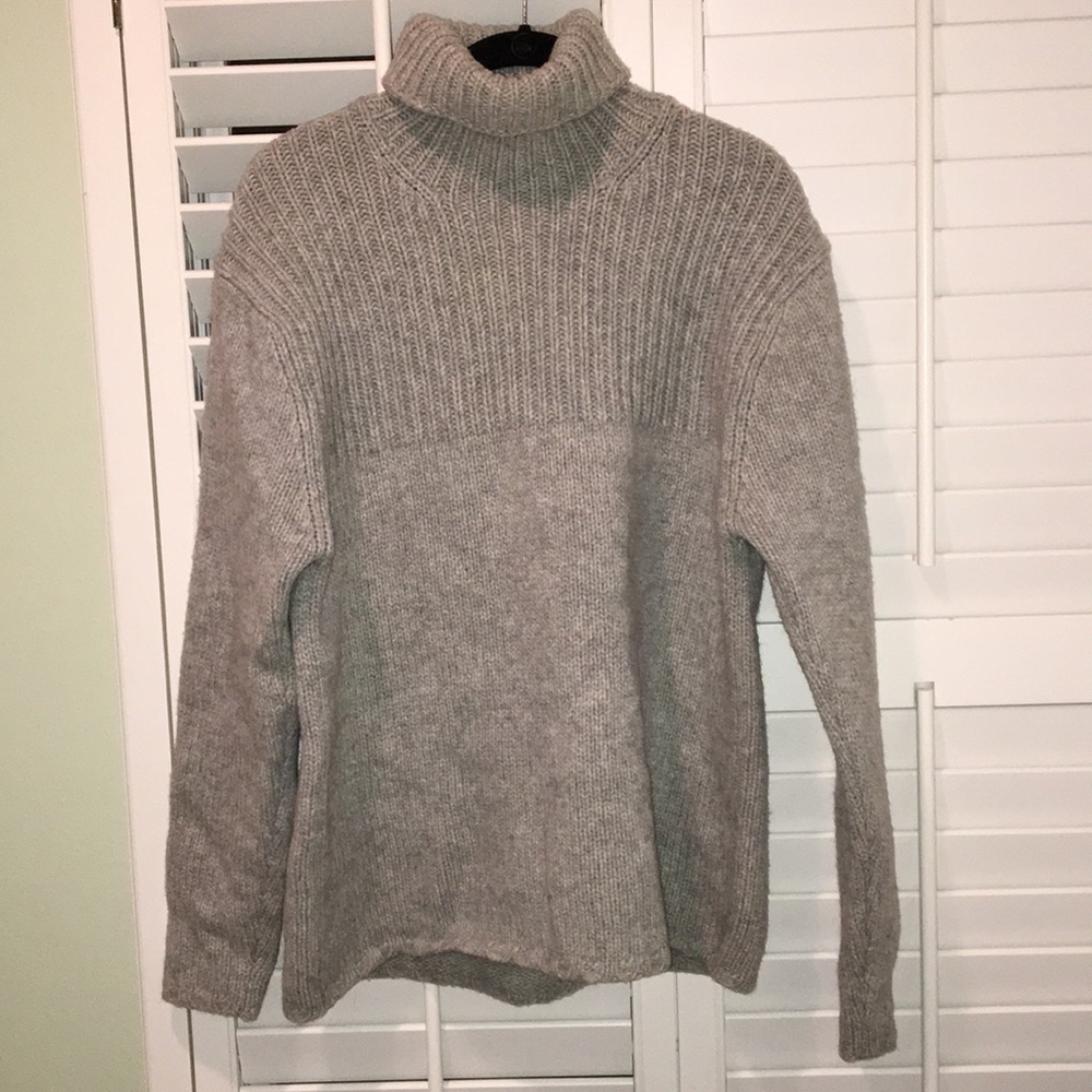 Gray turtleneck